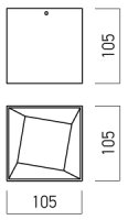 XVOSS SQ. CEILING FITTING 10W 220-240V A