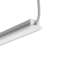 Záslepka s otvorem KLUŚ PDS-LNK-OTW pro AL profil, šedá /24430/ C24428C02TW