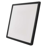 LED přisazené svítidlo FLORI čtvercové, černé, 18W, neutrální bílá EMOS ZM1406