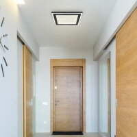 DAVIES Stropní svítidlo, kov černý, plas