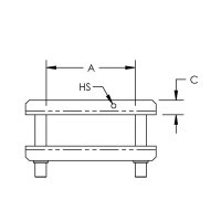 FleXbus HCBC Clamp 120 for power supply palm width 110 to 120mm