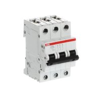 S203-B100 3 fázový jistič 100A char. B 6kA ABB 2CDS253001R0825