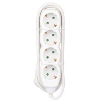 Prodlužovací kabel 1,5 m 4 zásuvky bílý PVC 1mm2 EMOS P0421