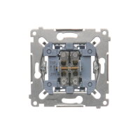 Tlačítko jednoduché žaluziové (přístroj) 10A 250V, řazení 1/0+1/0 SZP1M