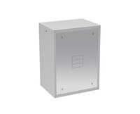 Nástěnný nýtovaný rozvaděč GrandN DUO 16U s plechovými dveřmi,hl.450mm 83000386
