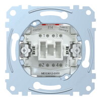2pólový spínač, Merten, řazení 2, 16 AX, 250V AC, bezšroubové MEG3612-0000