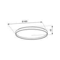 LED stropní svítidlo ORO NUBE WHITE 60W DW IP20 LED-POL ORO33251