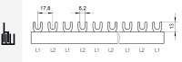 G-2L-1000/16 lišta 2 fázová v 3F profilu