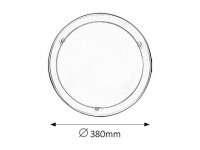 Ufo E27 2x 60W IP20 saténový chrom RABALUX 5151