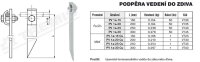 Podpěra vedení do zdiva PV 1a-15 FeZn (ocel/zinek) délka 150mm Tremis V130