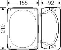 Kabelova rozvodka 2,5-10 mm2 3f, 16 mm2 1f, 5pol. svorka HENSEL DK 1610 GZ