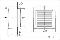 Maico 0080.0853 EVN 15 okenní axiální ventilátor