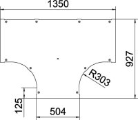 OBO LTD 500 R3 A4 Víko dílu T B500 Nerez materiál 1.4571 A4 1.4571