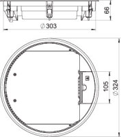 OBO 7405474 Přístrojová jednotka GESR9 10U 7011