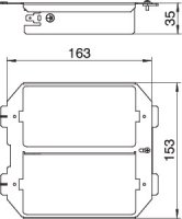 OBO 7407748 Modulární nosič MT 4R4 AP 2
