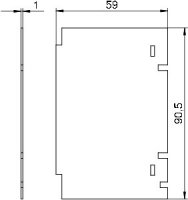 OBO 7408208 Příčná přepážka T12L TQ