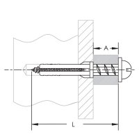 natloukací hmoždinka 8x60 CADDY NPN 860  570830