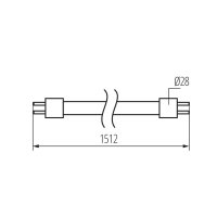 Lineární světelný zdroj T8 LED GLASSv4 24W-NW KANLUX 33214