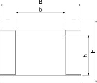 OBO PLCD D060810 Protipožární kanál PYROLINE Con EI30-EI60 1000x100x80 šedá