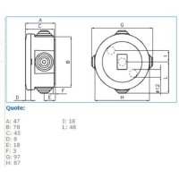 IP44 02 GRI 04462 rozvodnice na omítku IBOCO 04462