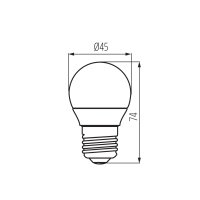 Kanlux 33737 IQ-LED G45E27 4,2W-WW Světelný zdroj LED (starý kód 27303)