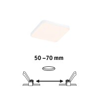 VariFit LED vestavné svítidlo Veluna Edge IP44 hranaté 90x90mm 3000K bílá 79941