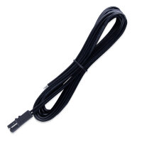 Připojovací kabel s FP konektorem (zásuvka), 3m  0,5mm2, černý, volný konec 5mm