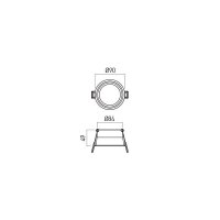 XLUMO DOWNLIGHT 15W 220-240V AC 4000K SW