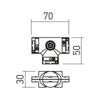 XROD T CONNECTOR 48V DC BK