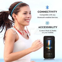 Headset Bluetooth 500mAh Red, VT-6166 V-TAC SKU7711