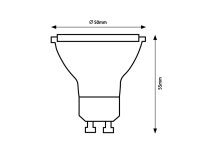 SMD LED, GU10, 5W, 445lm, 3000K