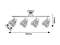 EMERENCIA E14 4x MAX 40W IP20