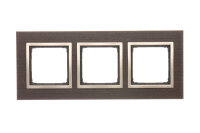 Rámeček 3 -násobný Simon 54 Nature, IP20/IP44, dřevěný zlaté wenge DRN3/85
