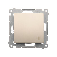 Přepínač křížový, řazení 7, 16AX 250V~, zlatá matná, metalizované DW7A.01/44