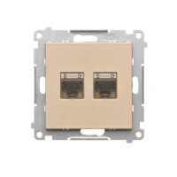 T62E.01/144 Zásuvka datová 2 násobná stí