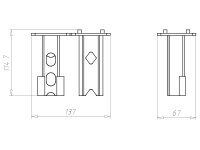 Univerzální prodlužovací prvek, délka 105-170 mm, do betonu KAISER 1261-06