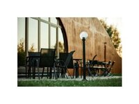 NADIR Černá, sloupek + mléčná koule, 1xE27, max 15W, IP44 116004_02