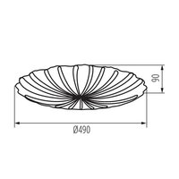 Plafoniera LED BONSA LED 38W CCT KANLUX 90222