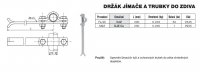 Držák jímače a trubky DJZ (FeZn) TREMIS V345