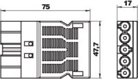 OBO 6108070 Zástrčkový díl 5 pólový ST-S GST18i5p SW