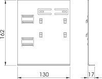 OBO KS70170 Adaptér nástěnné konzoly 128x162x27mm Ocel pásově zinkováno