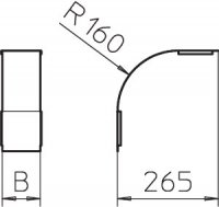 OBO 7130776 Víko svislého oblouku DBV 35 300 F FS