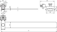 Uzemňovací svorka na potrubí, nerez, 3/4-2'' s připojovací svorkou 2 x 4-25mm2