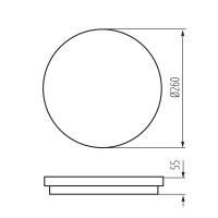 Přisazené LED svítidlo BENO 24W NW-O-GR KANLUX 33341
