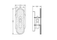 Nástěnné svítidlo Marmo E14x1 40W MOD099WL-01G3 MAYTONI