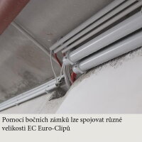 Příchytka pro trubky 24,8-26,8 mm, Euro-Clip, světle šedá SCHNABL EC 25