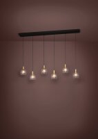 Závěsné svítidlo TERQUE LED -L-1380 černá/MS-GEB/KLAR 6X5,4W EGLO 390281