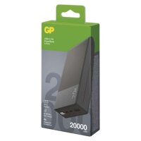 Powerbanka GP M2+ Series, 20 000 mAh, 22,5 W, šedá B6320GY