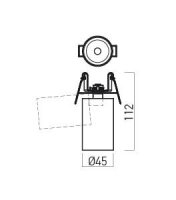 XPIPE ADJ. SEMI-REC. PROJ. 1x11W 220-240