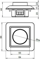 DIMMER  10-350W 1,5A 220-240V AC